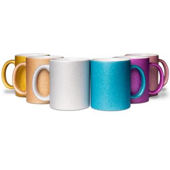 Keramiktasse sparkle  mit individueller Beschriftung